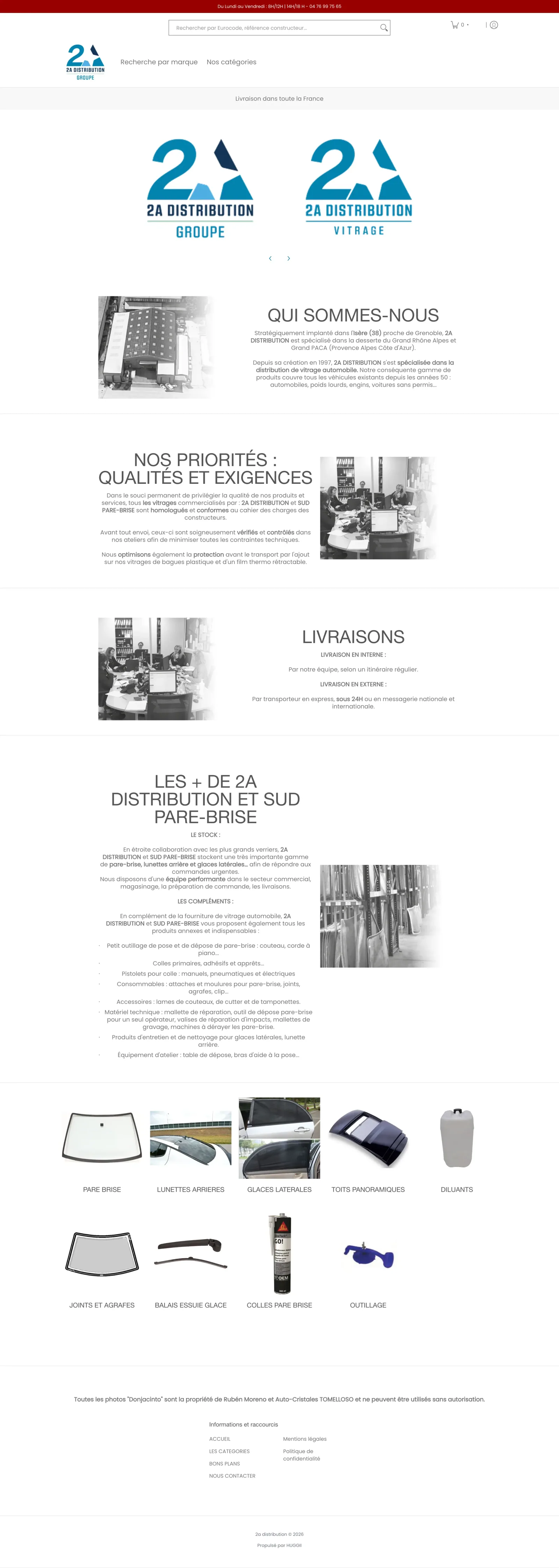 Portail de commande B2B — 2A Distribution, connecteur ERP Shopify
